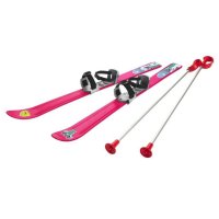 Dětské lyže Baby Ski s vázáním - růžové 90cm